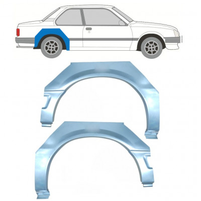 Lem zadného blatníka pre Opel Ascona C / Vauxhall Cavalier 1981-1988 / Ľavá+Pravá / Sada 9704