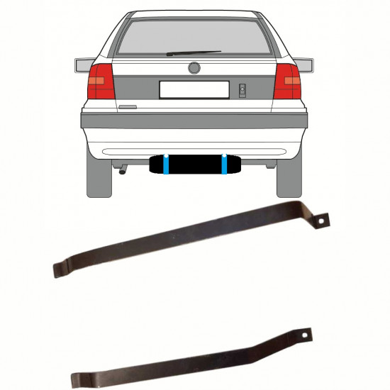 Objímky palivovej nádrže pre Opel Astra F 1991-2002 10173