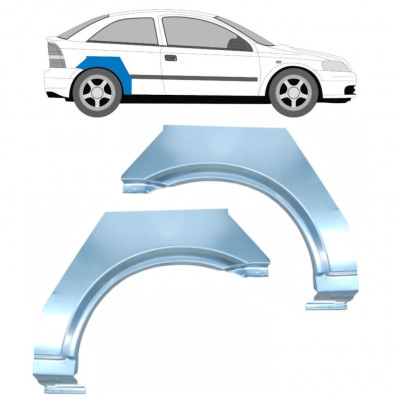 Lem zadného blatníka pre Opel Astra 1998-2009 / Ľavá+Pravá / Sada 10518