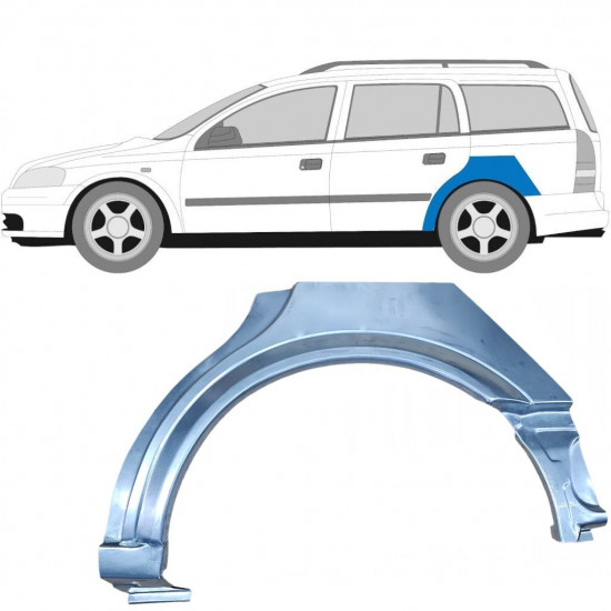 Lem zadného blatníka pre Opel Astra 1998-2009 / Ľavý / COMBI 6861