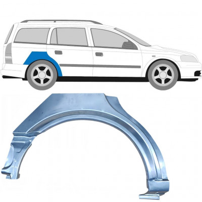 Lem zadného blatníka pre Opel Astra 1998-2009 / Pravá / COMBI 6860