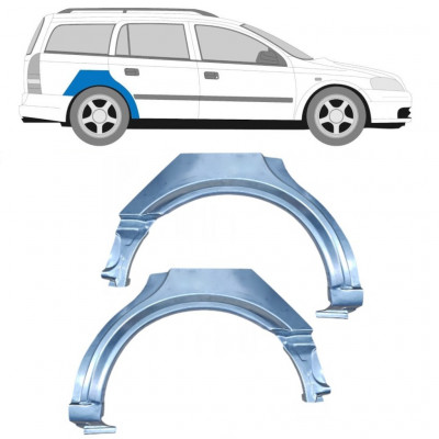 Lem zadného blatníka pre Opel Astra 1998-2009 / Ľavá+Pravá / COMBI / Sada 10434