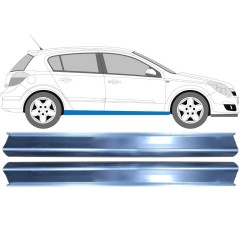 Opravný plech prahu pre Opel Astra H 2003-2014 / Vľavo = Vpravo (symetrické) / Sada 9483