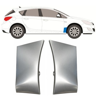 Opravný plech predného blatníka pre Opel Astra J 2009-2015 / Ľavá+Pravá / Sada 17167