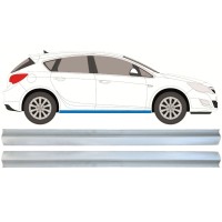 Opravný plech prahu pre Opel Astra J 2009-2015 / Vľavo = Vpravo (symetrické) / Sada 15221