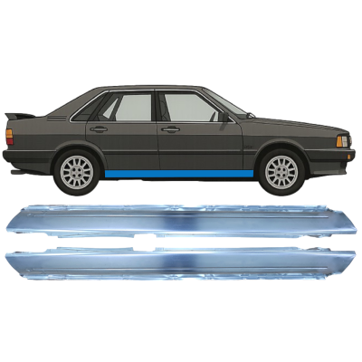 Kompletný prah pre Audi 80 B2 1978-1986 / Ľavá+Pravá / Sada 9116