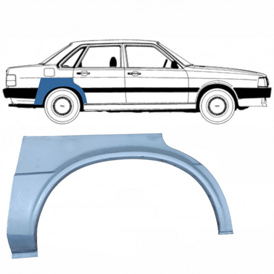 Lem zadného blatníka pre Audi 80 B2 1978-1986 / Pravá 8891