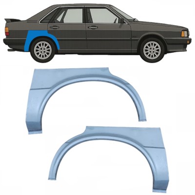 Lem zadného blatníka pre Audi 80 B2 1978-1986 / Ľavá+Pravá / Sada 10505