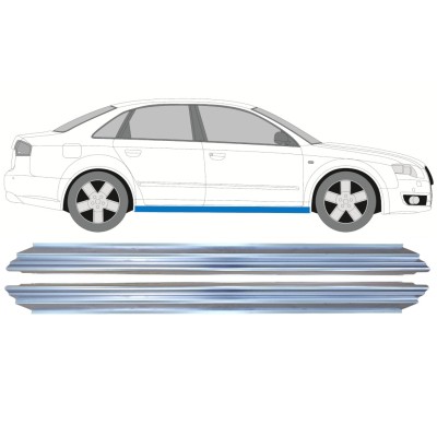 Opravný plech prahu pre Audi A4 B7 2004-2007 / Ľavá+Pravá / Sada 15176