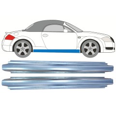 Opravný plech prahu pre Audi TT 1998-2006 / Vľavo = Vpravo (symetrické) / Sada 11187