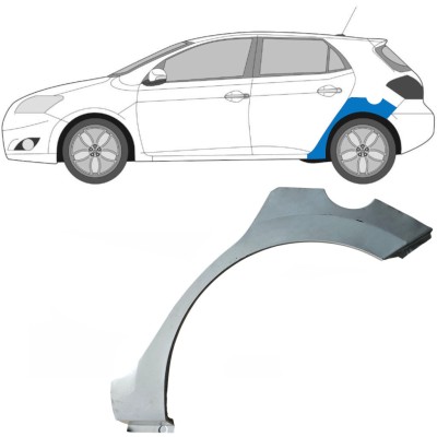Lem zadného blatníka pre Toyota Auris 2007-2012 / Ľavý 16854