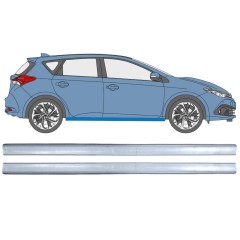 Opravný plech prahu pre Toyota Auris 2013-2018 / Ľavá+Pravá / Sada 12449
