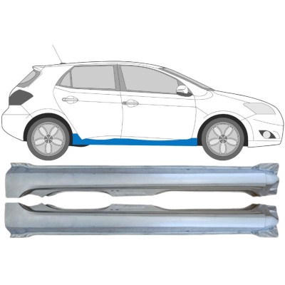 Kompletný prah pre Toyota Auris 2007-2012 / Ľavá+Pravá / Sada 15091