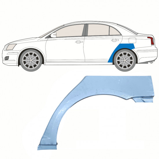 Lem zadného blatníka pre Toyota Avensis 2003-2008 / Ľavý 8375