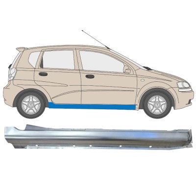 Kompletný prah pre Chevrolet Aveo 2003-2006 / Pravá / HATCHBACK 14537
