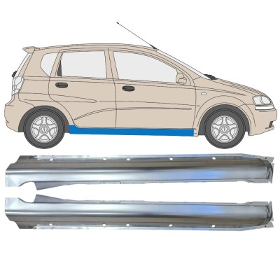 Kompletný prah pre Chevrolet Aveo 2003-2006 / Ľavá+Pravá / HATCHBACK / Sada 14539