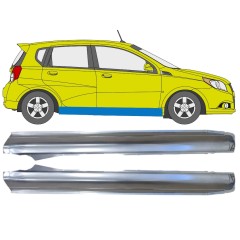 Kompletný prah pre Chevrolet Aveo 2006-2011 / Ľavá+Pravá / HATCHBACK / Sada 14557