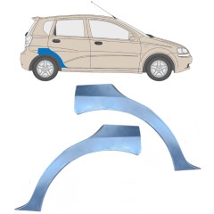 Lem zadného blatníka pre Chevrolet Aveo 2003-2006 / Ľavá+Pravá / HATCHBACK / Sada 6433