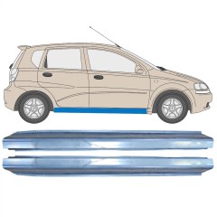 Opravný plech prahu pre Chevrolet Aveo 2003-2006 / Ľavá+Pravá / Sada 10401
