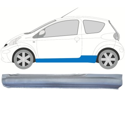 Kompletný prah pre Toyota Aygo 2005-2012 / Ľavý 14559