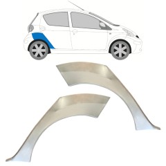Lem zadného blatníka pre Toyota Aygo 2005-2012 / Ľavá+Pravá / Sada 16060