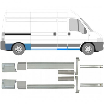 Opravný plech sada pre Fiat Ducato Boxer Relay 1994-  / LWB /  10636