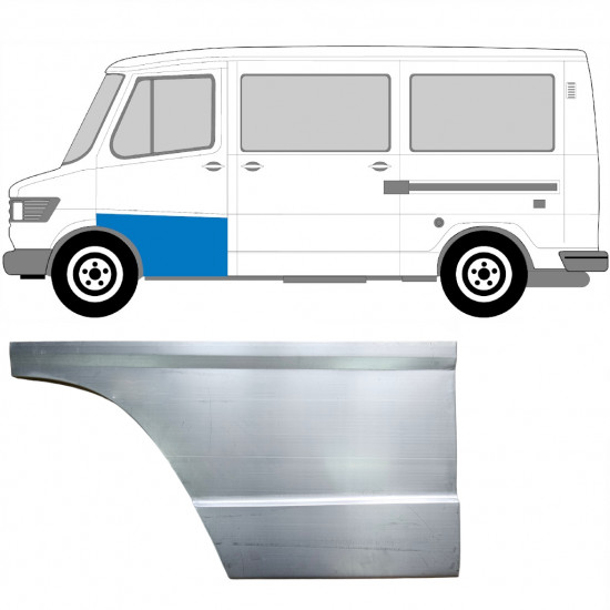 Opravný plech predných dverí vysoký pre Mercedes T1 1977-1996 / Ľavý 5225