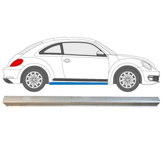 Opravný plech spodnej časti prahu pre Volkswagen Beetle 2011-2019 / Pravá 15095