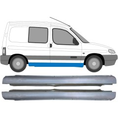 Kompletný prah pre Peugeot Partner 1996-2008 / Ľavá+Pravá / Sada 10643