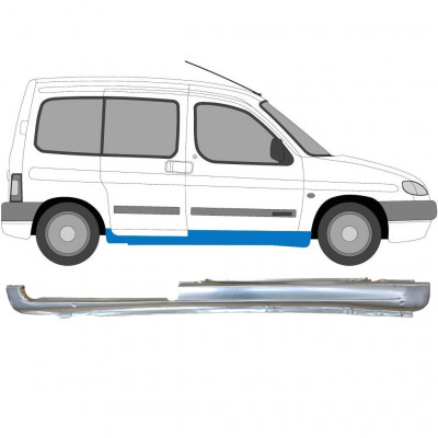 Opravný plech prahu pre Peugeot Partner 1996- / Pravá 6954