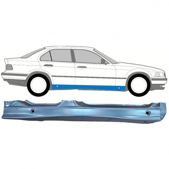 Kompletný prah pre BMW 3 E36 1990-2000 / Pravá 11095