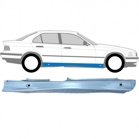 Kompletný prah pre BMW 3 E36 1990-2000 / Pravá 6215