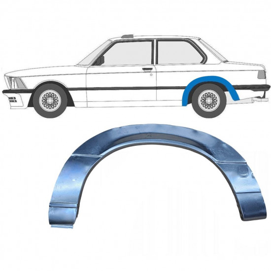 Lem zadného blatníka pre BMW 3 E21 1975-1984 / Ľavý 6413