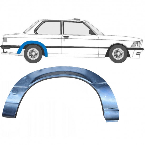 Lem zadného blatníka pre BMW 3 E21 1975-1984 / Pravá 6412