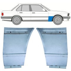 Opravný plech predného blatníka pre BMW 3 E30 1982-1994 / Ľavá+Pravá / COMBI / SEDAN / Sada 11483