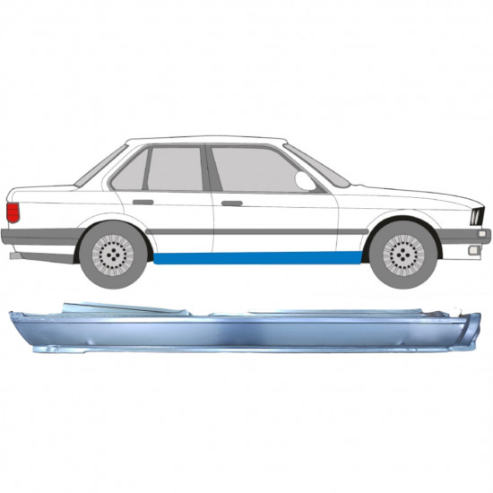 Kompletný prah pre BMW 3 E30 1982-1994 / Pravá 6382