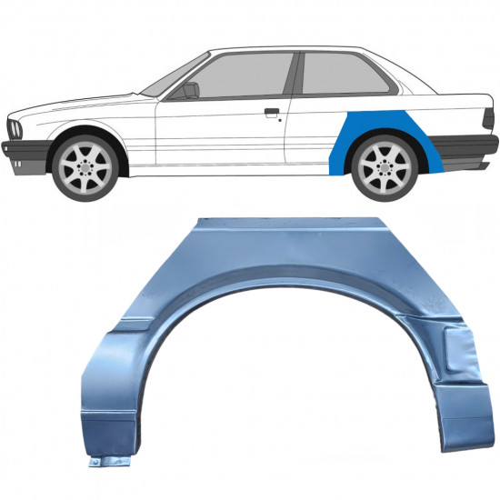 Lem zadného blatníka pre BMW 3 E30 1987-1994 / Pravá 6385