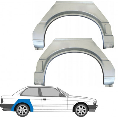 Lem zadného blatníka pre BMW 3 E30 1987-1994 / Ľavá+Pravá / Sada 6383