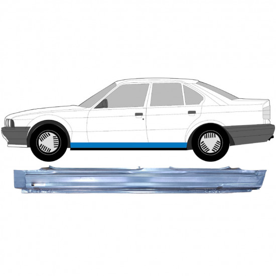 Kompletný prah pre BMW 5 E34 1987-1996 / Ľavý 6398