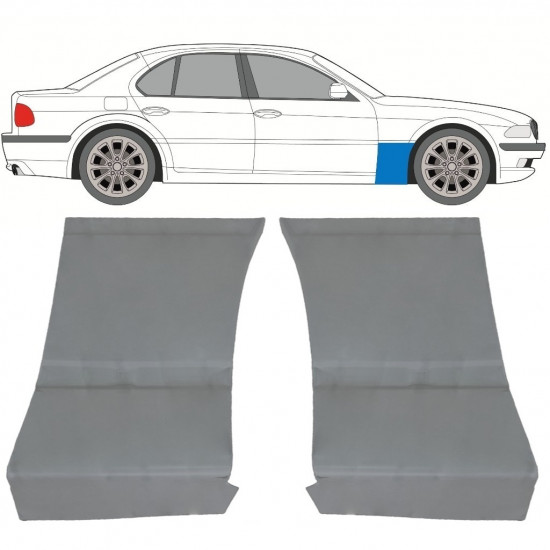 Opravný plech predného blatníka pre BMW 7 E38 1994-2001 / Sada 11787