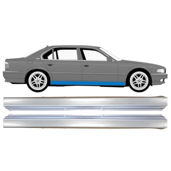 Opravný plech prahu pre BMW 7 E38 1994-2001 / Ľavá+Pravá / Sada 14836