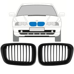 Mriežka pre BMW 3 E46 1998-2006 / Ľavá+Pravá / Sada 11128