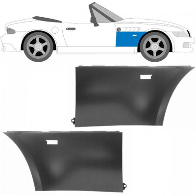 Predný blatník pre BMW Z3 1995-2003 / Ľavá+Pravá / COUPE / ROADSTER / Sada 9499