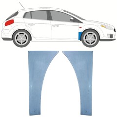 Opravný plech predného blatníka pre Fiat Bravo II 2007-2014 / Ľavá+Pravá / Sada 11545