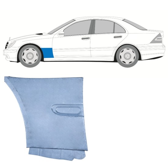 Opravný plech predného blatníka pre Mercedes C-Class W203 2000-2007 / Ľavý 16030