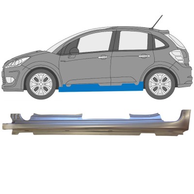 Kompletný prah pre Citroen C3 2009-2016 / Ľavý 14636