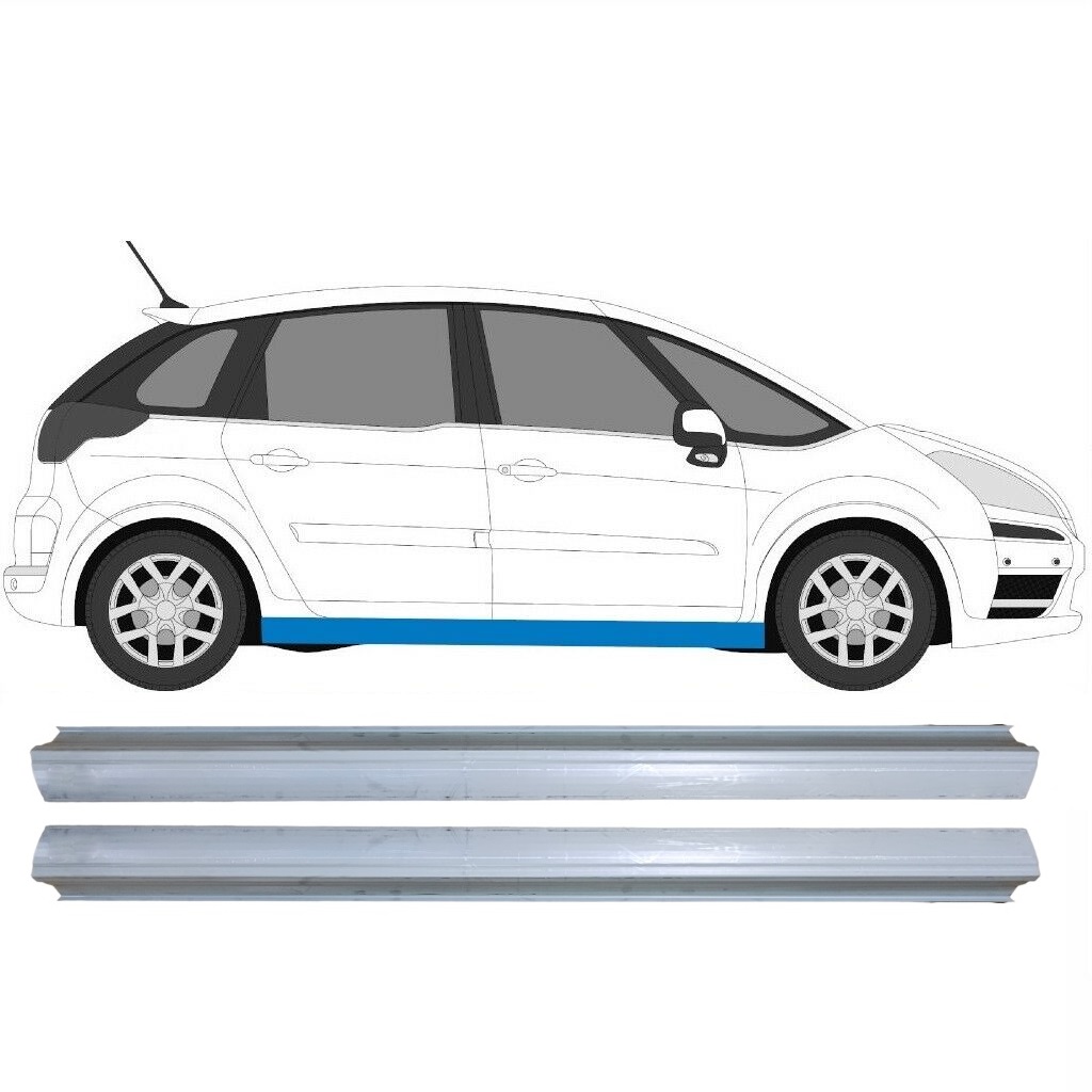 Opravný Plech Prahu Pre Citroen C4 Picasso 2006-2013 / Ľavá+Pravá / Sada 6447