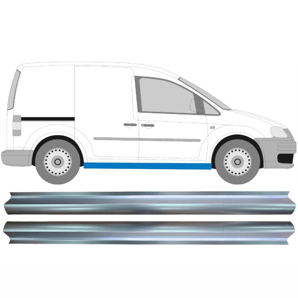 Opravný Plech Prahu Pre Volkswagen Caddy 2004-2020 / Vľavo = Vpravo (Symetrické) / Sada 10485