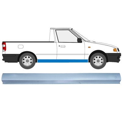 Opravný plech prahu pre Volkswagen Caddy 1995-2004 / Vľavo = Vpravo (symetrické) / PICKUP 16185