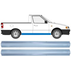 Opravný plech prahu pre Volkswagen Caddy 1995-2004 / Vľavo = Vpravo (symetrické) / PICKUP / Sada 16186